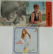 Lotto 5x MILVA Amore tenero Blue spanish Ricord aprimo mattino 7" 45 giri disco