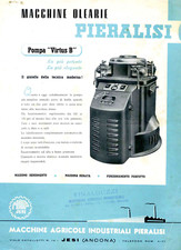 * PIERALISI JESI 1954 : MACCHINE OLEARIE - POMPA " VIRTUS B "