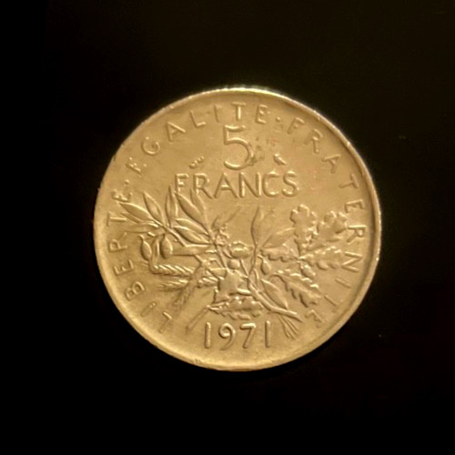 5 franchi 1971 - 🇫🇷,