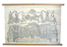 MANIFESTO PROPAGANDA POLITICA WW1 PRIMA GUERRA MONDIALE SATIRA MILITARE PARMA