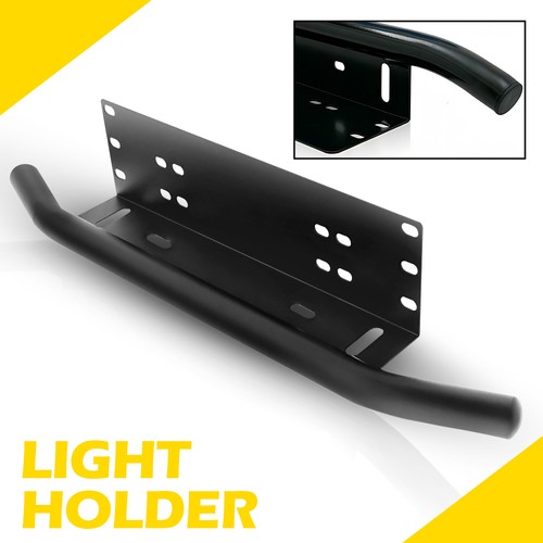 Black plate bracket license - bracket,
