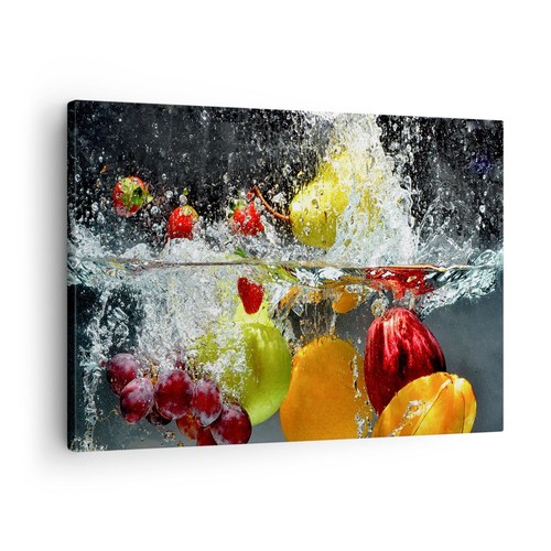 Quadro tela 70x50cm frutta - su,