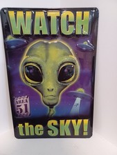 Insegne Latta Area 51 Orologio