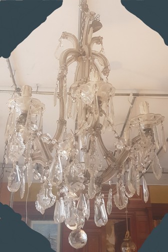 Antico lampadario maria teresa - antico,