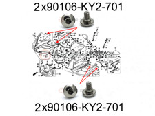 8x Bulloni spalla acciaio inox