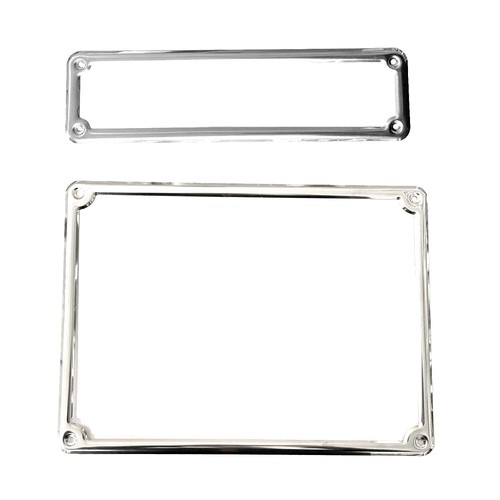 Coppia cornici acciaio inox - coppia,