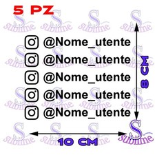 Adesivi Auto Instagram Nome