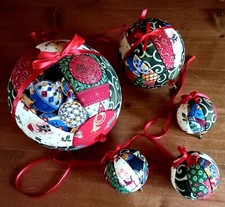 5 Sfere palline di Natale in