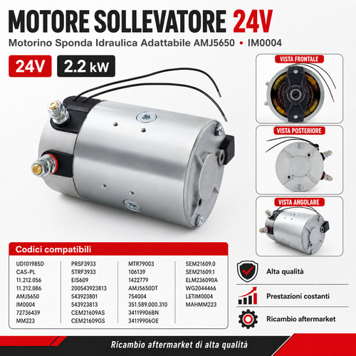 Motore sollevatore 24v 2kw - sollevatore, 2.2kw