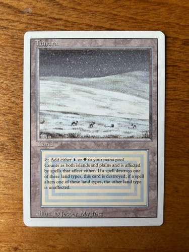 Mtg revised tundra magic the - mtg,