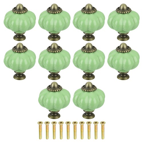 Vintage lime green pumpkin - 10,