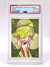 One Piece Card giapponese PSA10 Golden Trump Sanji Club 5 unico proprietario