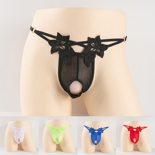 Tanga uomo rete trasparente