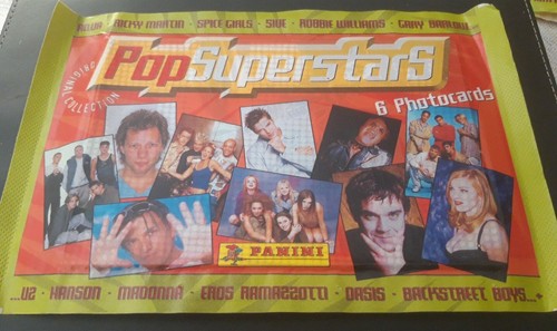 Bustina cantanti panini pop - panini,