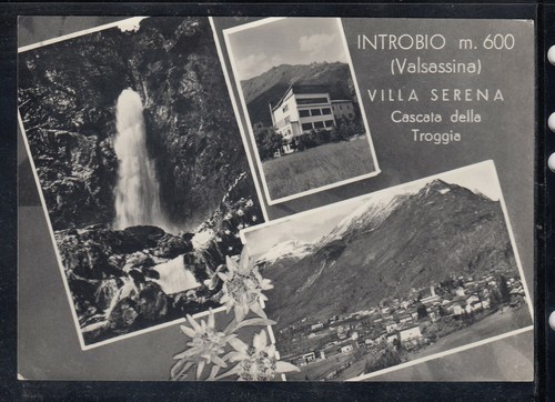 Cartolina introbio valsassina - cartolina,