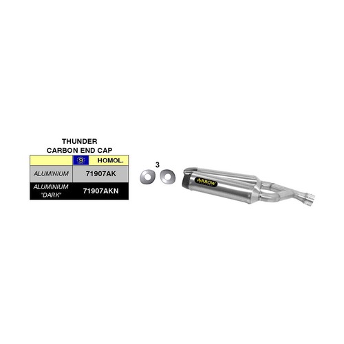 Marmitte arrow slip thunder - arrow, slip-on