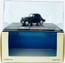 EBOND Modellino Simca 5 Rallye De Monte Carlo 1938 - Norev - 1:43 -  0157