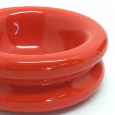 ‘70s ORANGE- POSACENERE CERAMICA VINTAGE ASHTRAY SPACE AGE Colombo Gabbianelli