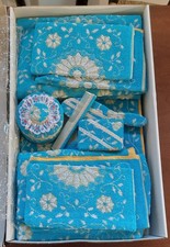 Set da bagno Pezzoli vintage anni 70 completo MAI USATO 9 pezzi + 4 accessori