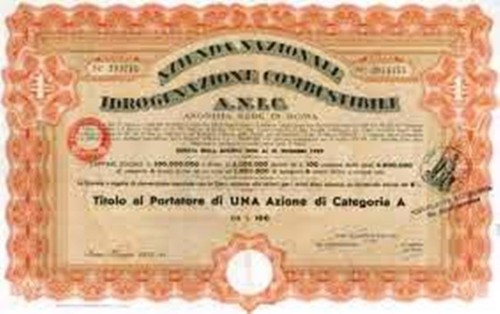 1936 anic titolo per azioni - *,