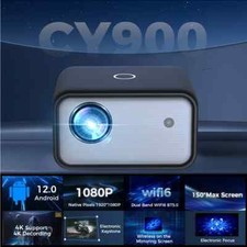 VIDEOPROIETTORE ANDROID 1080p Nativo,HDMI WIFI BLUETOOTH USB 500 Ansi lumen