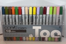 Set pennarelli Copic 72-A Ciao, assortiti - 71 nuovi altri - manca 1 penna