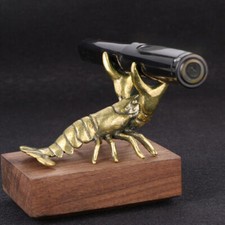 Decorazione gamberi ottone