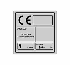 TARGHETTA alluminio per Barca