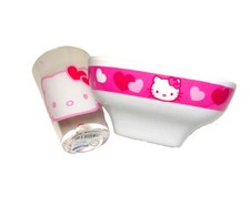 Ciotola e bicchiere Hello