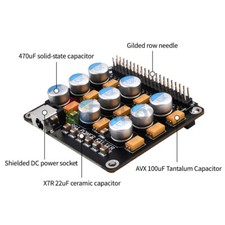 Scheda purificatore filtro alimentazione compatibile per scheda decoder audio Raspberry Pi DAC