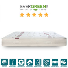 Materasso in Lattice e Cocco Ortopedico Anallergico Ergonomico Sfoderabile