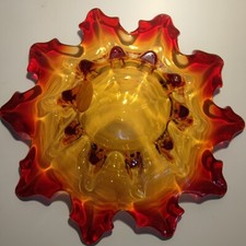Vassoio vetro di Murano sole
