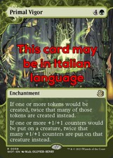 MTG PRIMAL VIGOR 59 EXC - VIGORE PRIMORDIALE - WOT IT - MAGIC