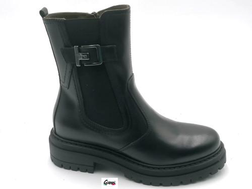 Stivaletto donna nero giardini - nero,