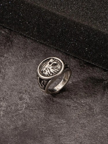 Anello uomo vintage inciso - da,