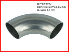 curva acciaio inox 304 63,5 mm