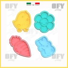 Pasqua pulcino fiore coniglio carota Formine - Cookie Cutter - Taglia biscotti 