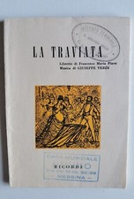 LA TRAVIATA MUSICA DI GIUSEPPE VERDI - LIBRETTO D'OPERA