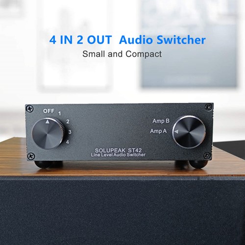 Interruttore audio stereo rca - stereo,