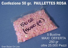 PAILLETTES ROSA 250 gr. per