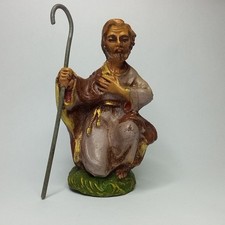 STATUA STATUINA PRESEPE VINTAGE GESSO EPOCA PERSONAGGIO EPOCA cm 8,5 GIUSEPPE