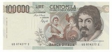 100000 LIRE CARAVAGGIO I°