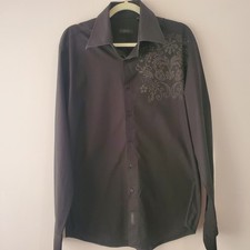 Camicia uomo AVVA nera grafica