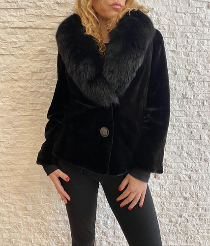 Pelliccia visone black con - di,
