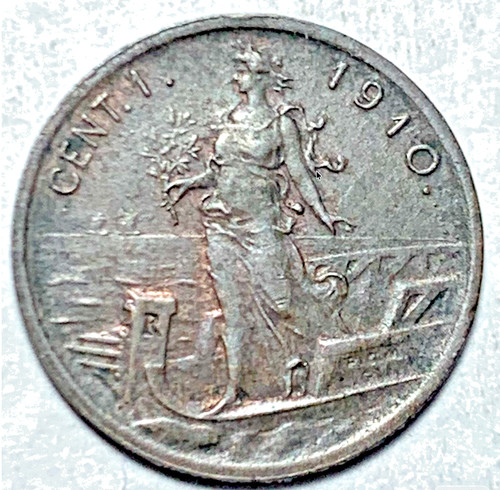 Italia 1910 centesimo - italia,