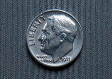 USA 1971 One Dime Roosevelt 