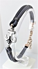 Bracciale uomo cuoio - in, blu
