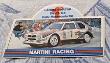 LANCIA MARTINI DELTA S4 RALLY MONTECARLO '86 TOIVONEN/CRESTO  STICHER /ADESIVO