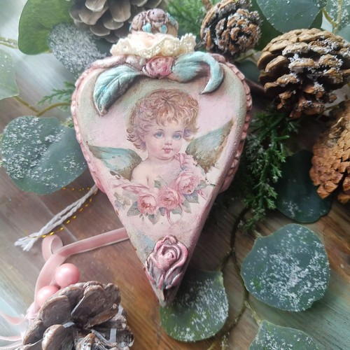 Cuore legno fatto - fatto, mano