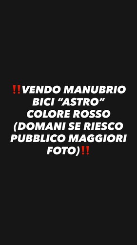 Manubrio bici - manubrio,